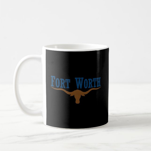 Taza De Café Fort Worth Fort Worth City Flag (Izquierda)