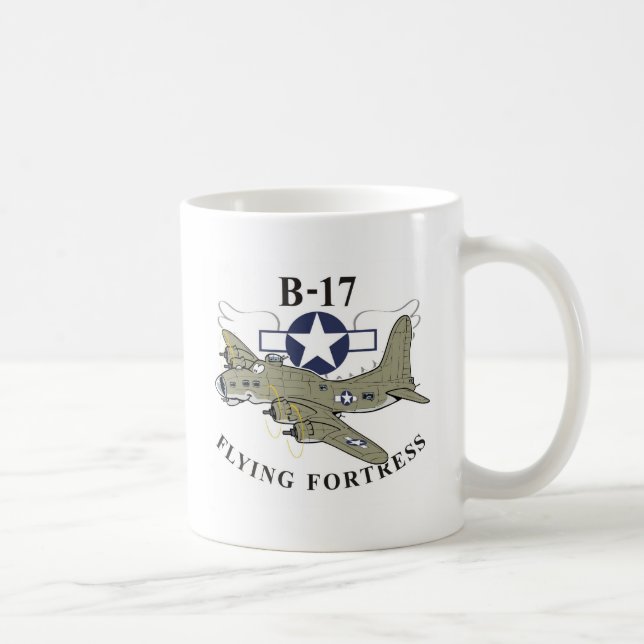 Taza De Café Fortaleza voladora B-17 (Derecha)