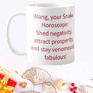 Taza De Café Fortuna de Año Nuevo chino personalizado
