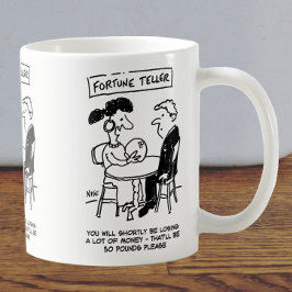 Taza De Café Fortune Teller predice una pérdida financiera