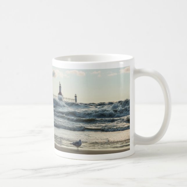 Taza De Café Forzar detrás del café de belleza Mug (Derecha)