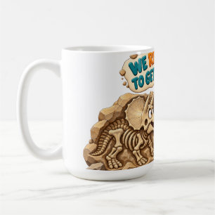 Taza De Café Fósil de Dinosaurio Divertido Humor