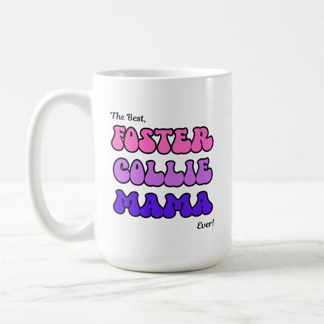 Taza De Café Foster collie mama mug (Izquierda)