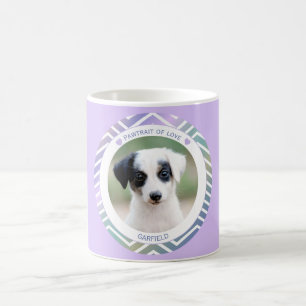 Taza De Café foto amantes perros modernos rayas foto
