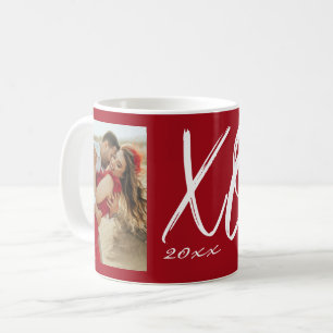 Taza De Café Foto Año XO Escritura Moderna