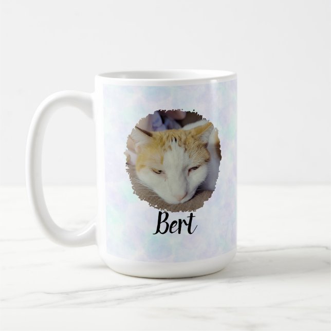 Taza De Café Foto azul soñadora (Izquierda)