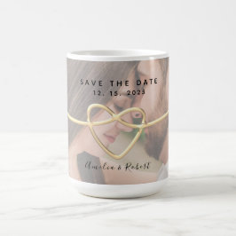 Taza De Café Foto Boda Save The Date