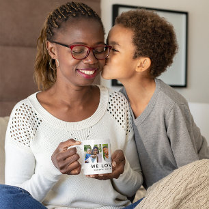 Taza De Café Foto Carta de Mamá Moderna Te Amamos