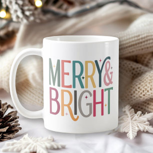 Taza De Café Foto Colorida Retro de Estrellas Alegres y Brillan