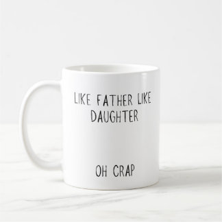Taza De Café Foto como padre, como café de hija/hijo