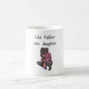 Taza De Café Foto como padre, hija/hijo