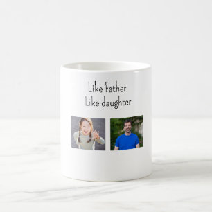 Taza De Café Foto como padre, hija/hijo