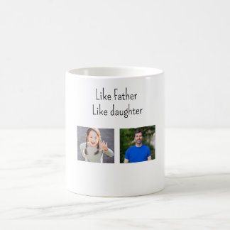 Taza De Café Foto como padre, hija/hijo