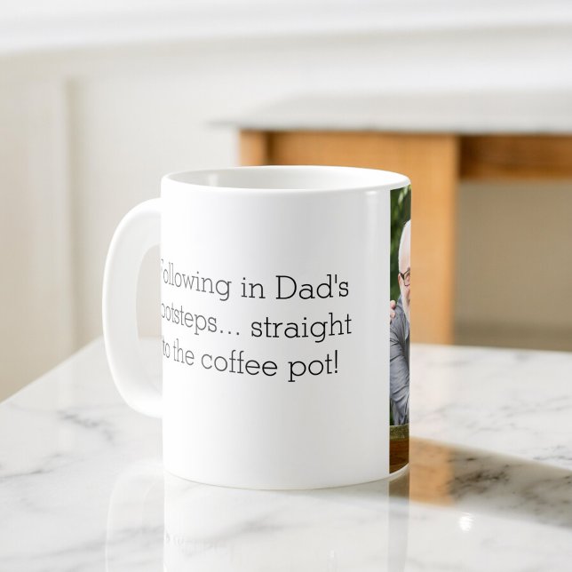 Taza De Café Foto como padre, hija o hijo (Subido por el creador)