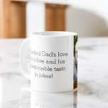 Taza De Café Foto como padre, hija o hijo<br><div class="desc">Celebra el vínculo especial entre padre e hijo con nuestro reconfortante café Mug "Como padre, como hija o hijo". Esta taza personalizada captura la esencia de la conexión única compartida entre un padre y su hijo, convirtiéndolo en el regalo perfecto para el Día del Padre, cumpleaños o cualquier ocasión. Esta...</div>