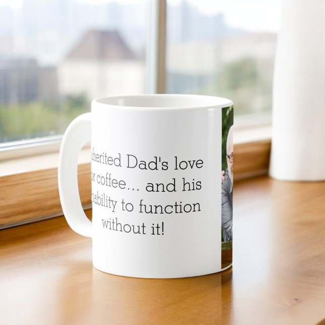 Taza De Café Foto como padre, hija o hijo (Subido por el creador)
