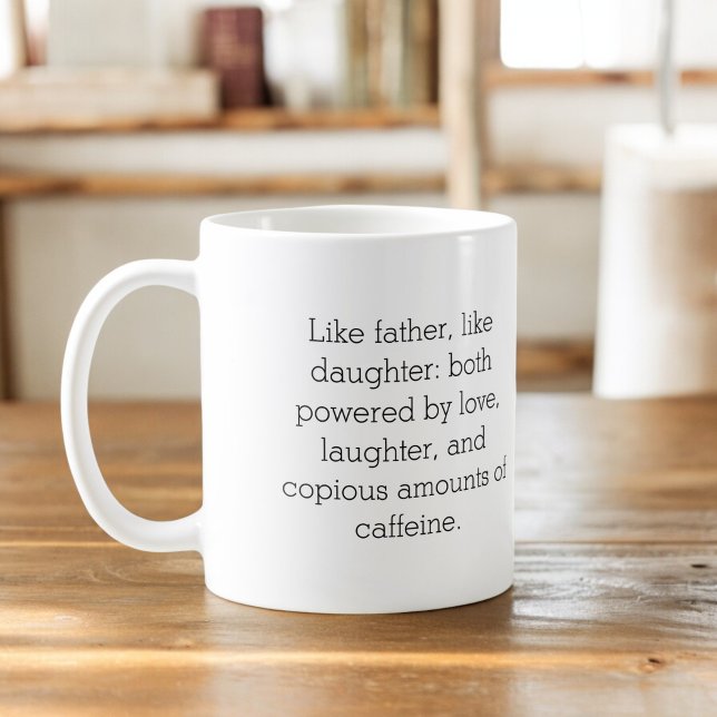Taza De Café Foto como padre, hija o hijo (Subido por el creador)