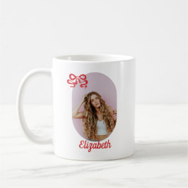 Taza De Café Foto Cute Red Bow