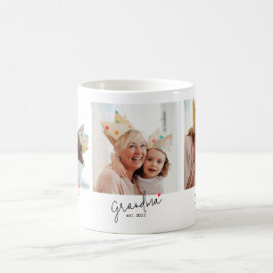 Taza De Café Foto de Abuela Establecida Escritura 3