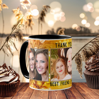 Taza De Café Foto de agradecimiento a la mejor amiga Honey Swee