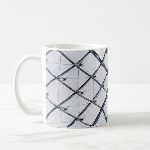 Taza De Café Foto de ángulo bajo del marco metalizado gris