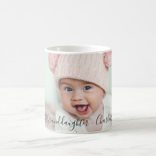 Taza De Café Foto de bebé de los abuelos primera nieta (Centro)
