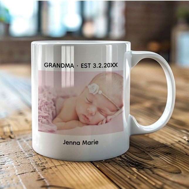 Taza De Café Foto de bebé establecida por la abuela (Subido por el creador)