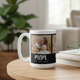 Taza De Café Foto de Black 3 de escritura establecida por mamá