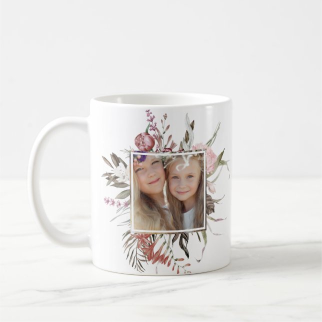 Taza De Café Foto de Bouquet floral caprichosa (Izquierda)