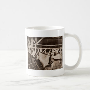 Taza De Café Foto de caballo con aspecto antiguo