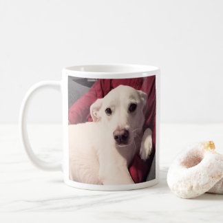 Taza De Café Foto de cachorro adorable con mensaje de oración r