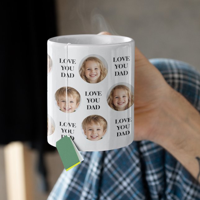 Taza De Café Foto de cara de personalizado | Amar a tu papá | P (Subido por el creador)