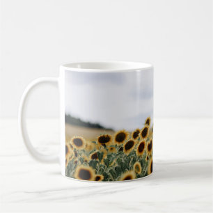 TAZA DE CAFÉ FOTO DE CERRADOR DE SUNFLOWERS