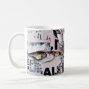 Taza De Café Foto de cierre de papeles rotos