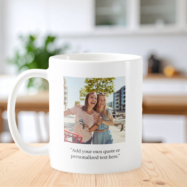 Taza De Café Foto de cita Personalizado moderna (Subido por el creador)