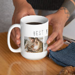Taza De Café Foto de colección moderna y el mejor regalo de la<br><div class="desc">Presentamos el Regalo de texto Modern Collage Photo & Best Family Ever, una manera única y personalizada de celebrar el amor y la alegría de tu familia. Este regalo especial combina la belleza de un collage de fotos personalizados con un mensaje sincero para crear un conservador memorable que será valorado...</div>