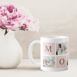 Taza De Café Foto de colección moderna y regalo de mamá rosa pa