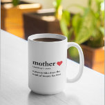 Taza De Café Foto de colección moderna y regalo de texto de mad<br><div class="desc">La moderna foto de collage y el texto de regalo de madre de corazón rojo es un regalo hermoso y único que a cualquier madre le encantaría recibir. Este regalo es una obra de arte personalizada que combina fotos favoritas y mensajes sentidos para crear un keepsake único. El diseño moderno...</div>