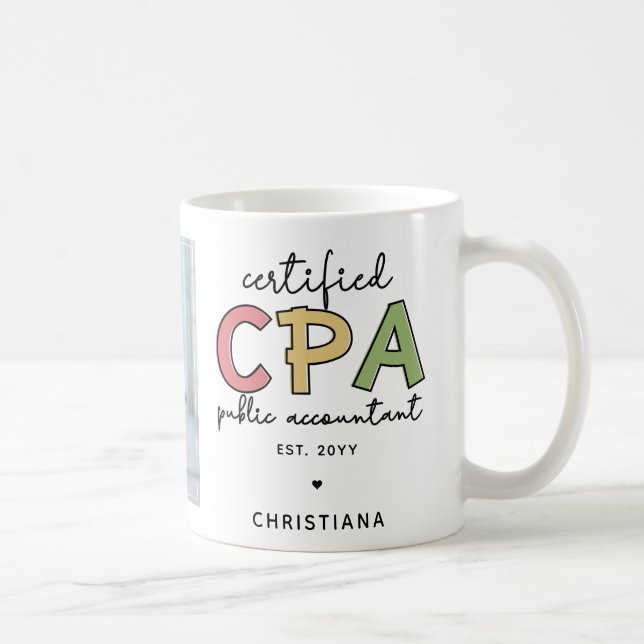 Taza De Café Foto de Contador Público Certificado por CPA (Derecha)