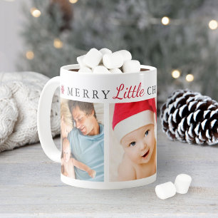 Taza De Café Foto de copo de nieve de una alegre navidad
