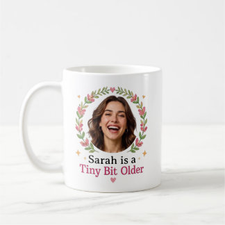 Taza De Café Foto de cumpleaños personalizada con nombre