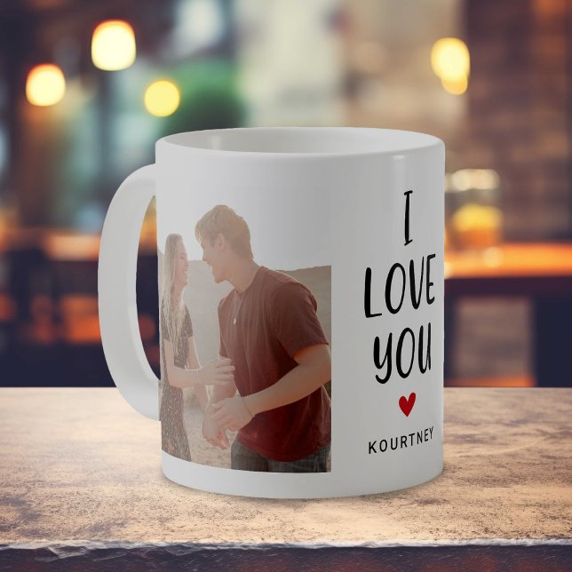 Taza De Café Foto de Cute 2 'TE AMO' regalo (Subido por el creador)