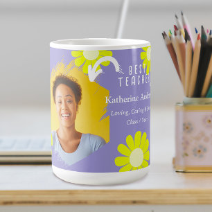 Taza De Café Foto de Dacia Mejor Profesora Lila