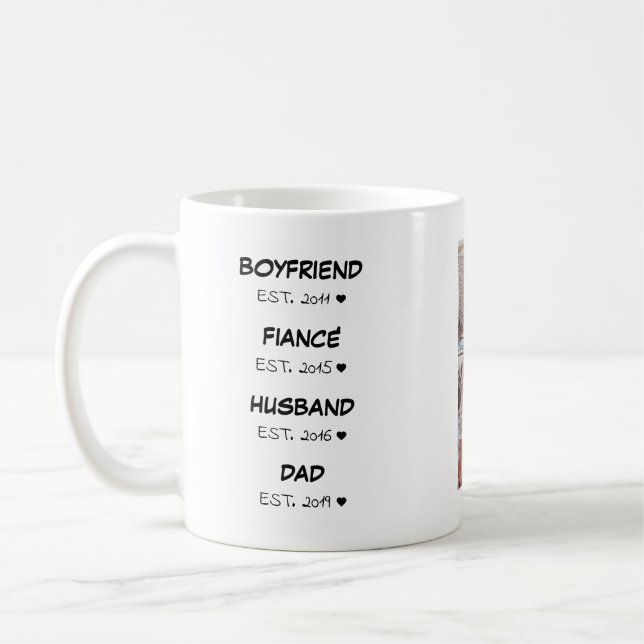 Taza De Café Foto de Día de San Valentín de padre de Timeline D (Izquierda)