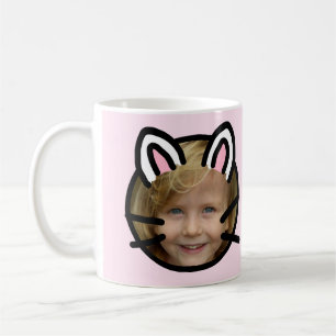 Taza De Café Foto de estilo Purikura de gato Kawaii