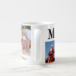 Taza De Café Foto de familia nombrada con monograma