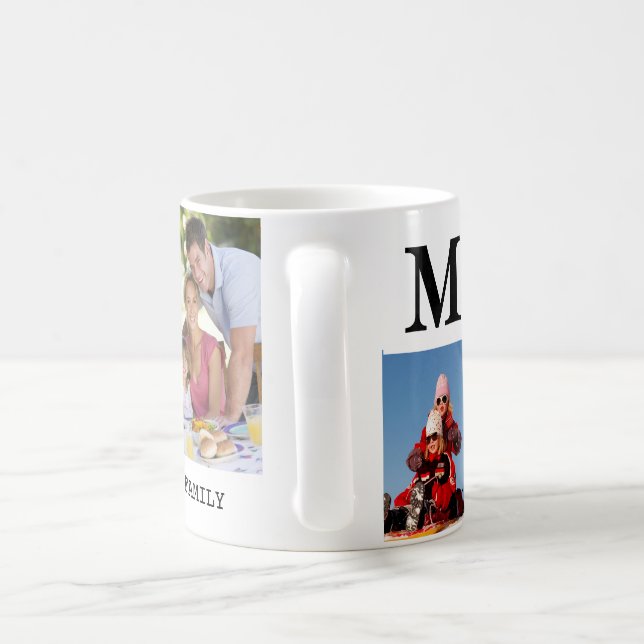 Taza De Café Foto de familia nombrada con monograma (Mango)