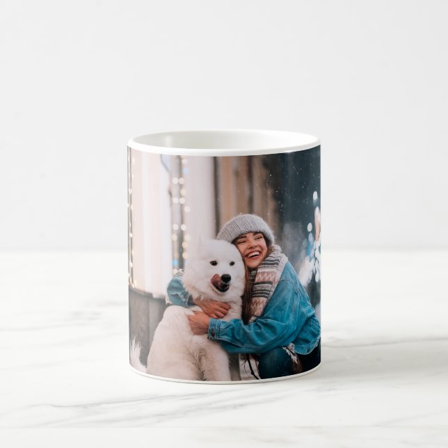 Taza De Café Foto de familia o Mascota de personalizado (Centro)