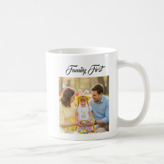 Taza De Café Foto de familia personalizada con mensaje