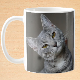 Taza De Café Foto de gato personalizado personalizada moderna
